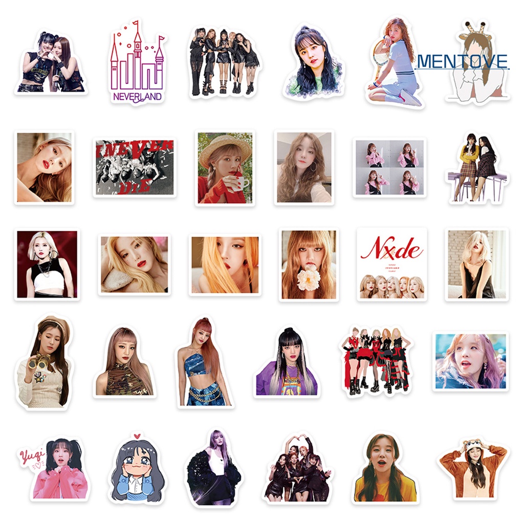 Bộ 60 Miếng Dán Tự Dính Họa Tiết Graffiti Kiểu Hàn Quốc Trang Trí Tiệc