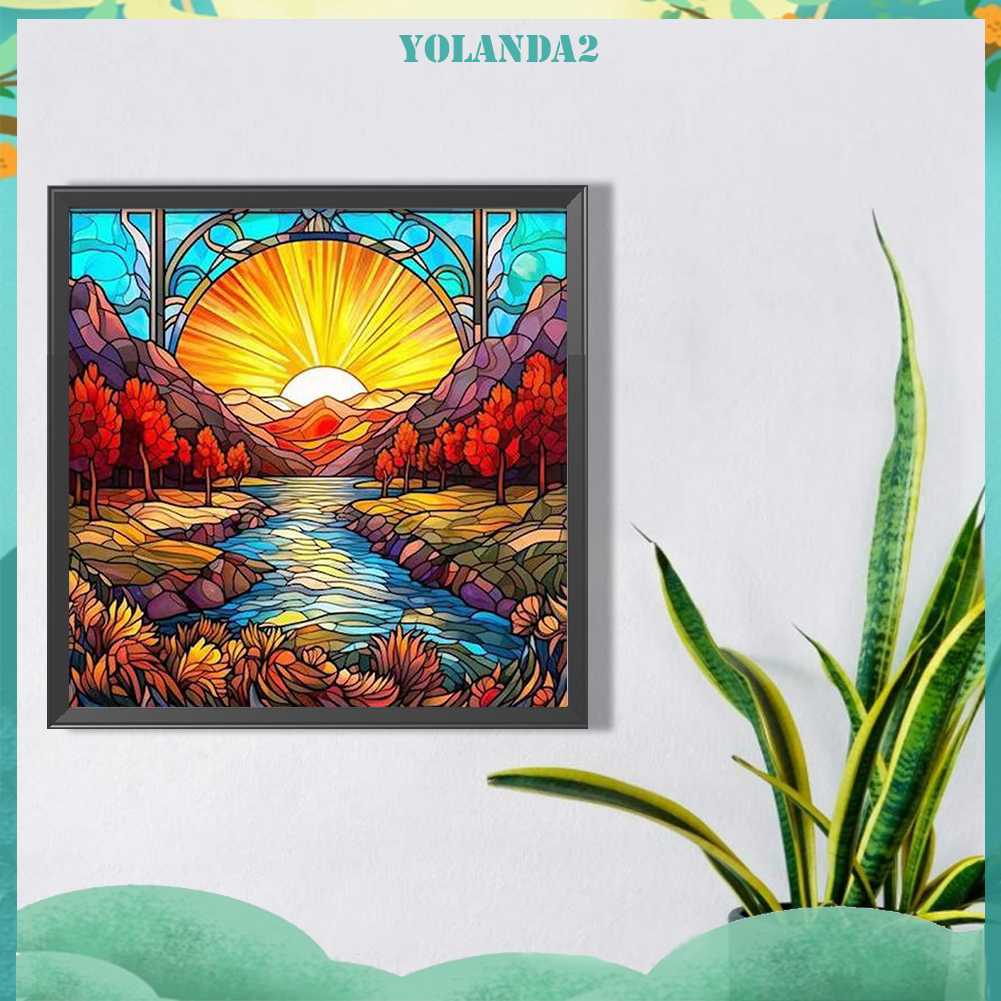 Tranh Đính Đá Kim Cương Toàn Bộ 5D DIY Hình Vẽ Phong Cảnh Trang Trí Nhà Cửa