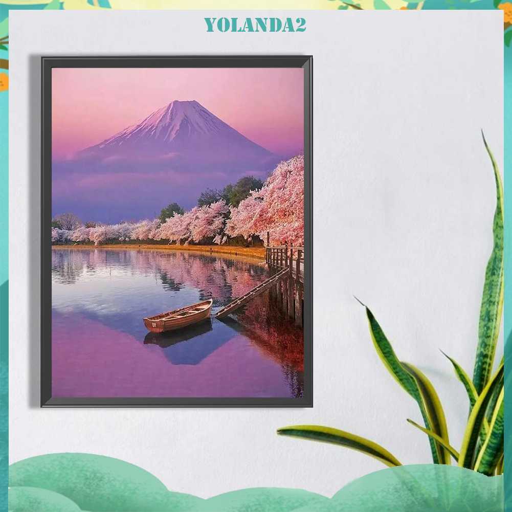 Tranh Đính Đá Kim Cương Toàn Bộ 5D DIY Hình Vẽ Phong Cảnh Trang Trí Nhà Cửa