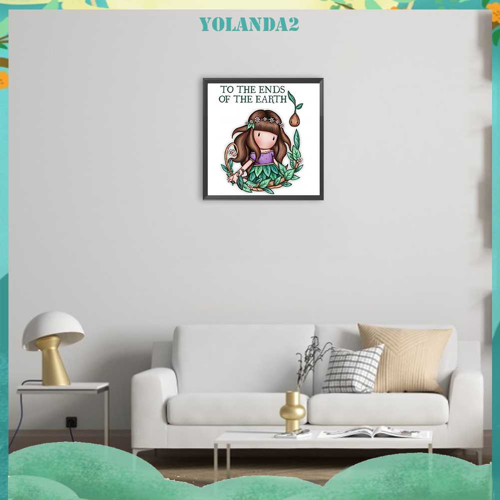 Tranh Đính Đá Kim Cương Toàn Bộ 5D DIY Hình Búp Bê