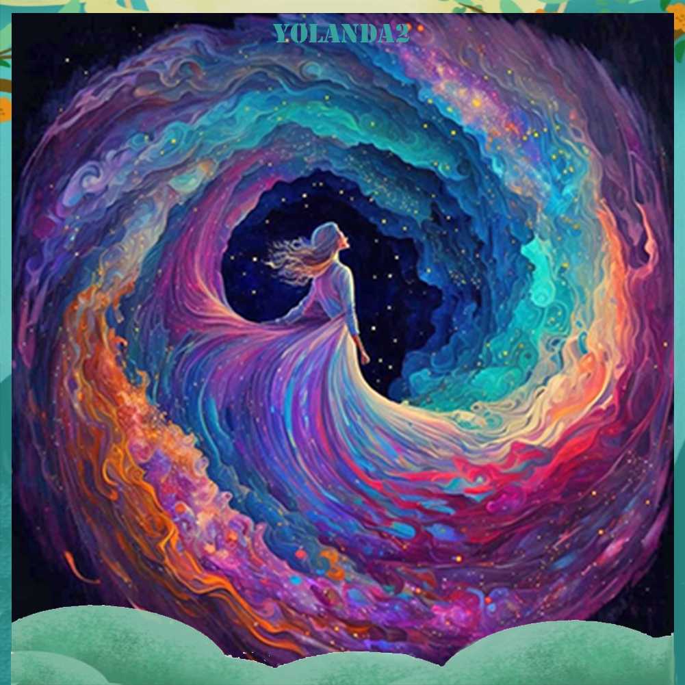 Tranh Đính Đá Kim Cương Toàn Bộ 5D DIY Hình Vẽ Cô Gái Trang Trí Nhà Cửa