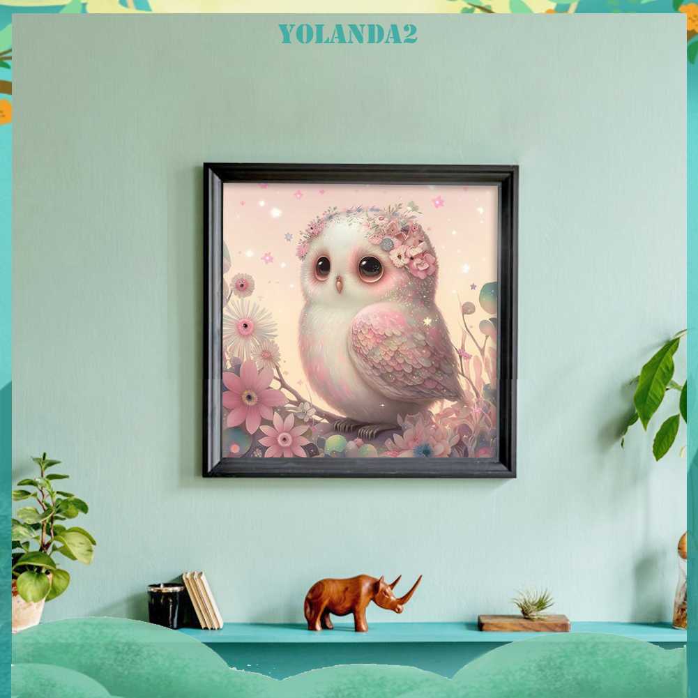 Tranh Đính Đá Kim Cương Toàn Bộ 5D DIY Hình Vẽ Con Cú