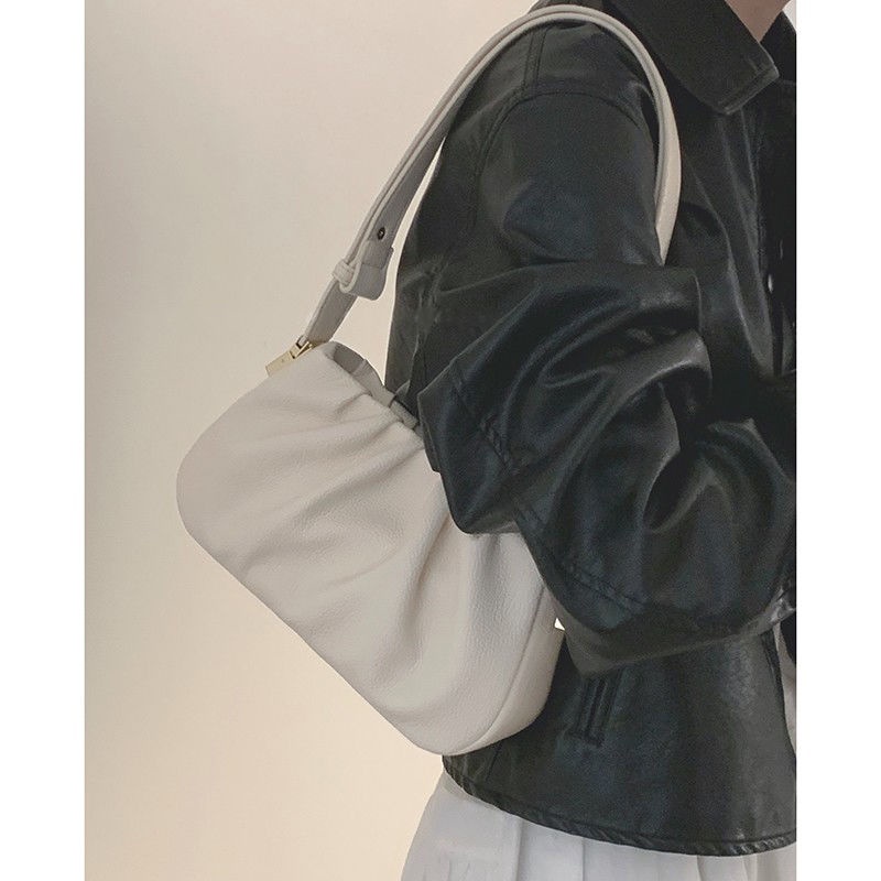 Túi Xách Xếp Ly Hình Đám Mây Thời Trang Xu Hướng Pháp Cho Nữ Sinh