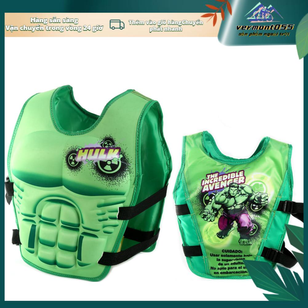 Vermont055 Trẻ Em Áo Phao Vải Chống Thấm Nước Không Tay Cơ Hình Vòng Eo Có Thể Điều Chỉnh Nổi Trôi Chèo Thuyền