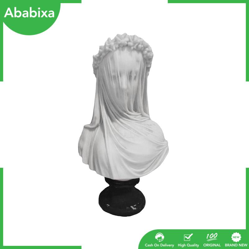 [Ababixa] Tượng Hình Cô Gái Bằng Resin Màu Trắng Nghệ Thuật Phong Cách Gothic Độc Đáo Làm Quà Tặng Sinh Nhật / Phòng Khách / Bàn