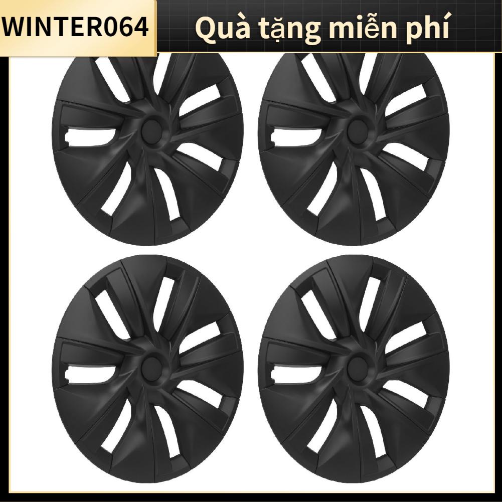 Winter064 Thay thế thiết kế kết cấu có độ bền cao màu đen mờ 4 bánh xe cho Tesla Model Y 2020‑2023