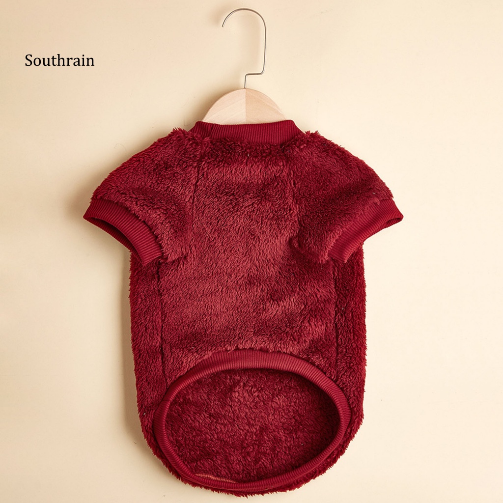 Áo Sweater 2 Lớp Bằng Polyester Giữ Ấm Mùa Thu Đông Chống Mài Mòn Cho Thú Cưng