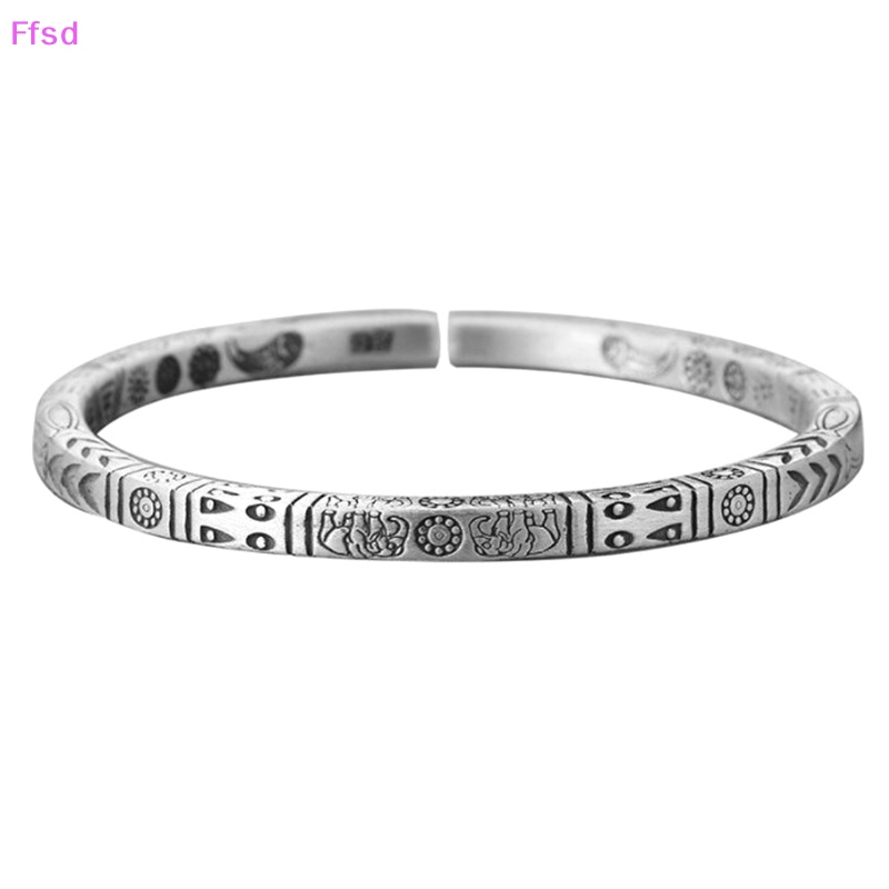 {Ffsd} Vòng Đeo Tay Dạng Xoắn Nhỏ Màu Bạc Hình Cá Phong Cách Boho Thời Trang Thường Ngày Cho Nam Và Nữ