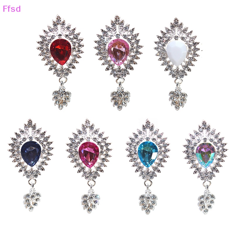 Ghim Cài Áo Hình Giọt Nước Đính Đá Pha Lê Dùng Làm Quà Tặng