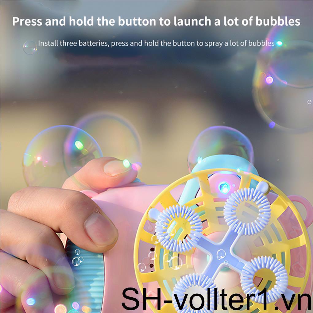 Máy Thổi Bong Bóng Tự Động Hình Máy Ảnh Hoạt Hình Đa Năng Dành Cho Trẻ Em
