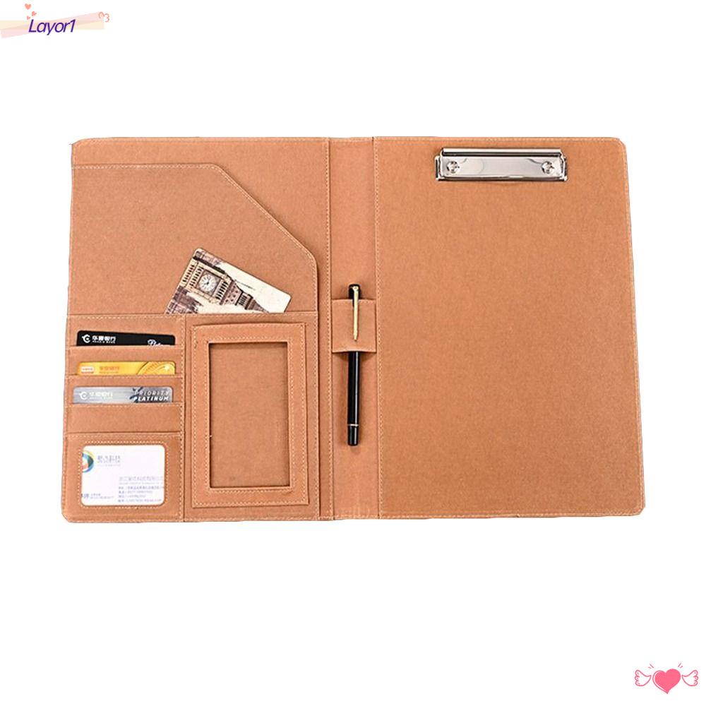 Layor1 Bìa Da Đựng Giấy Tờ Văn Phòng Tiện Lợi