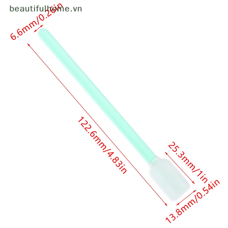 Set 100 Tăm Bông Đầu Xốp Làm Sạch Cho Máy In / Tia Uv