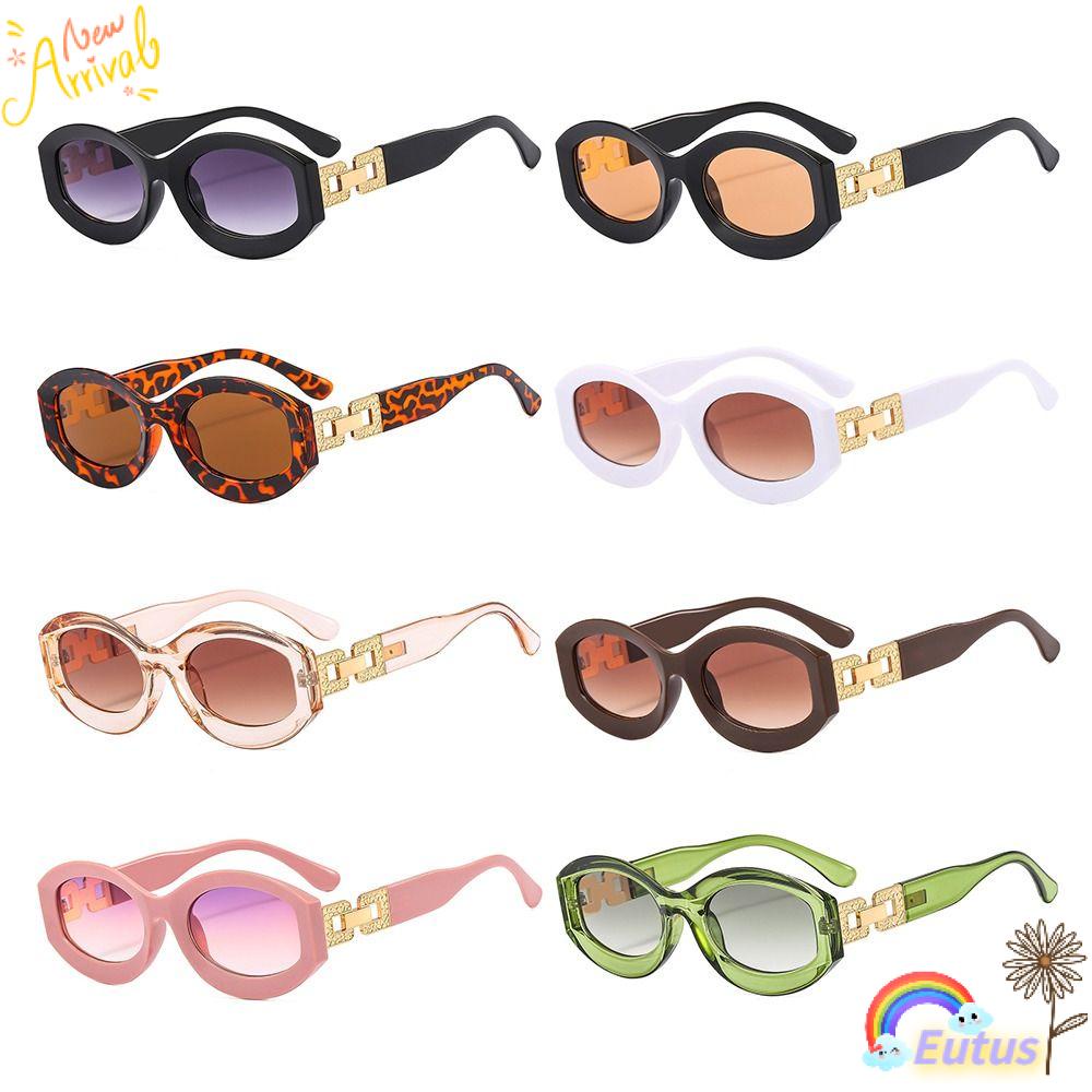 Kính Mát Hình Oval Chống Tia UV400 Phong Cách Hip hop 2023