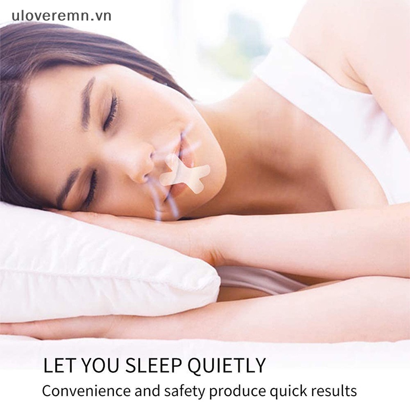 Uloveremn Set 2 Miếng Dán Chống Ngáy Tự Dính Cho Người Lớn Và Trẻ Em