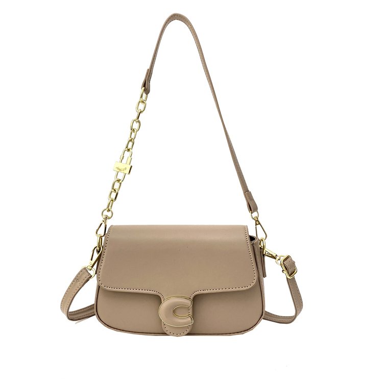 Túi Đeo Chéo Màu Sắc Kẹo Ngọt Phối Dây Xích Thời Trang Cho Nữ