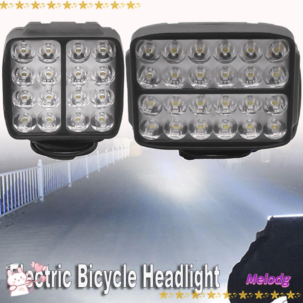 Đèn Pha LED 12V-100V 16 / 24 Bóng Siêu Sáng Chuyên Dụng Cho Xe Đạp Điện