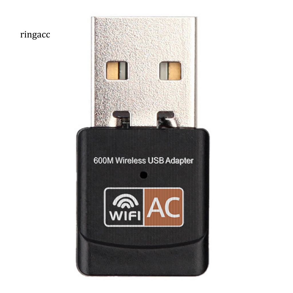 Thẻ Mạng WiFi Băng Tần Kép AC 600Mbps 5.8G 2.4G USB Cho Máy Tính