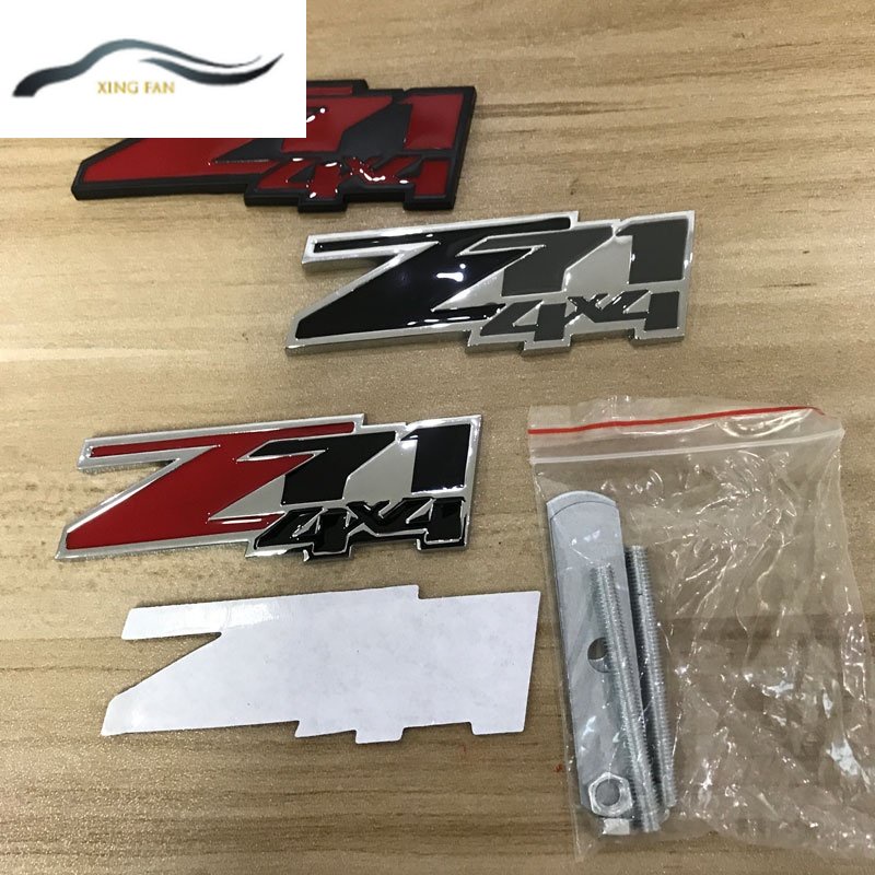 Miếng Dán Kim Loại Z71 4X4 Trang Trí Đuôi Xe Hơi Chevrolet Silverado Chevy Colorado Z71 4X4