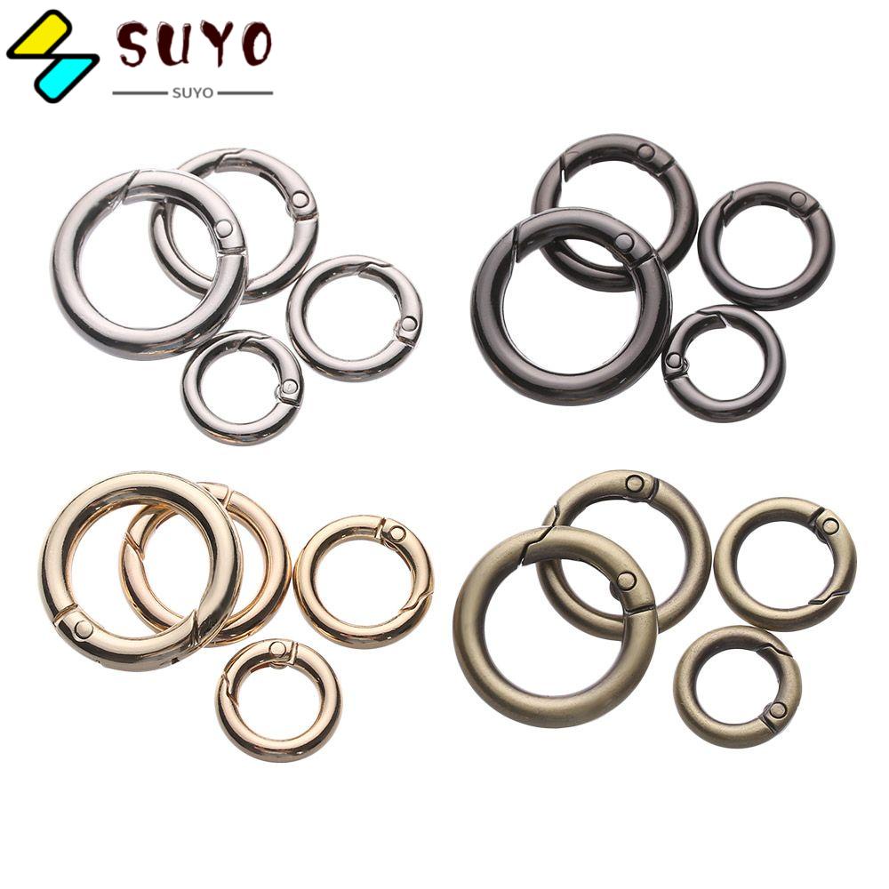 Set 10 Móc Khóa Túi Xách Dạng Lò Xo Chữ O Mạ Kẽm Chất Lượng Cao