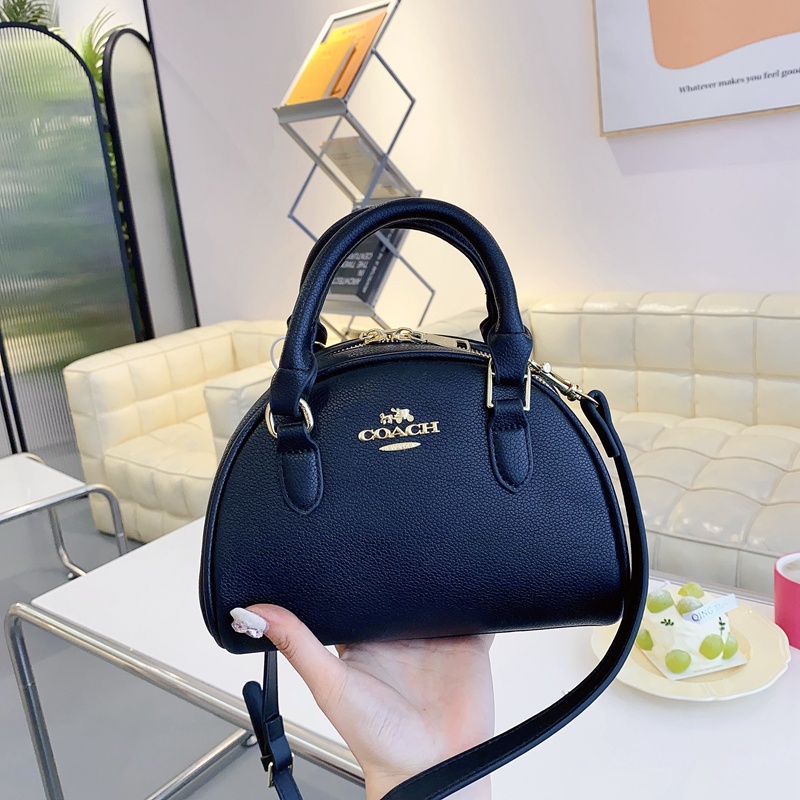 COACH6593  classic Extremely Fast Shipping Sling Bag Solid Color Men and Women Shoulder Crossbody Bag