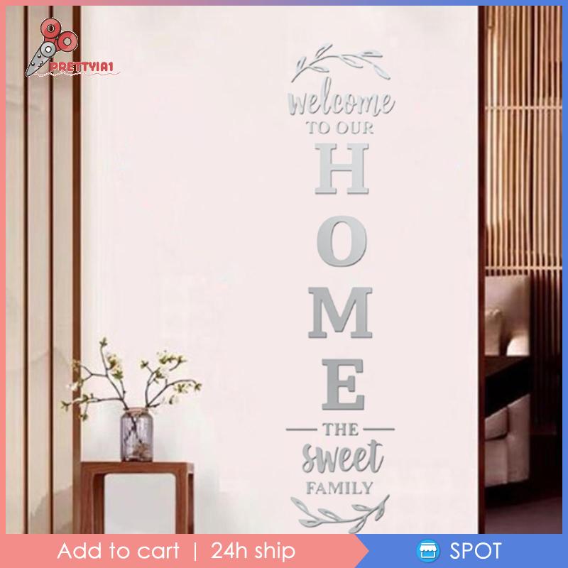 [Prettyia1] Đề Can 3D Tráng Gương Dán Tường / Cửa Sổ / Nhà Bếp / Phòng Ngủ