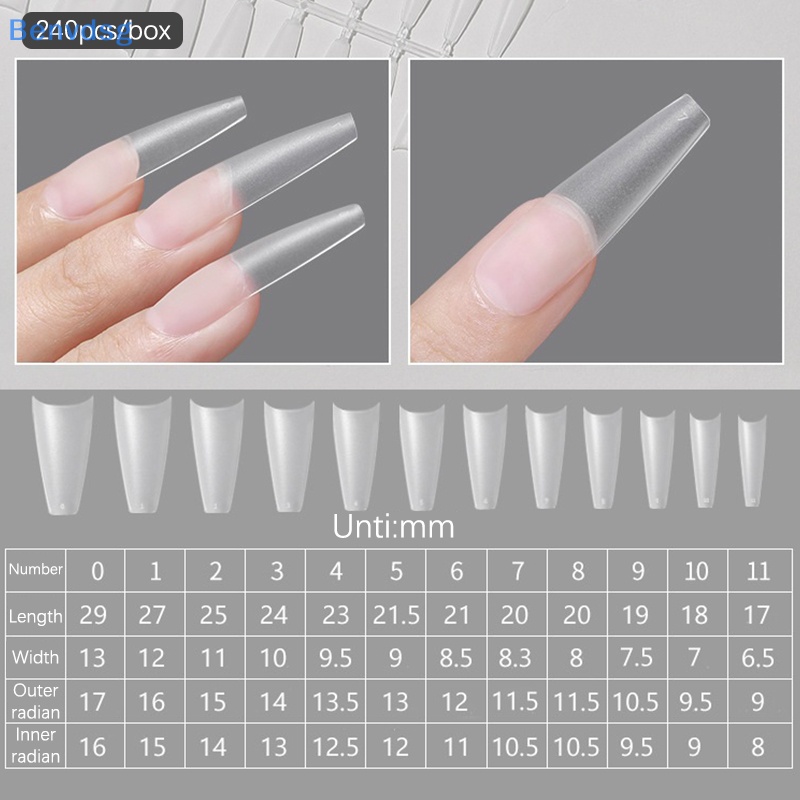 Set 240 Khuôn Điêu Khắc Móng Tay Che Phủ Toàn Diện Tiện Dụng