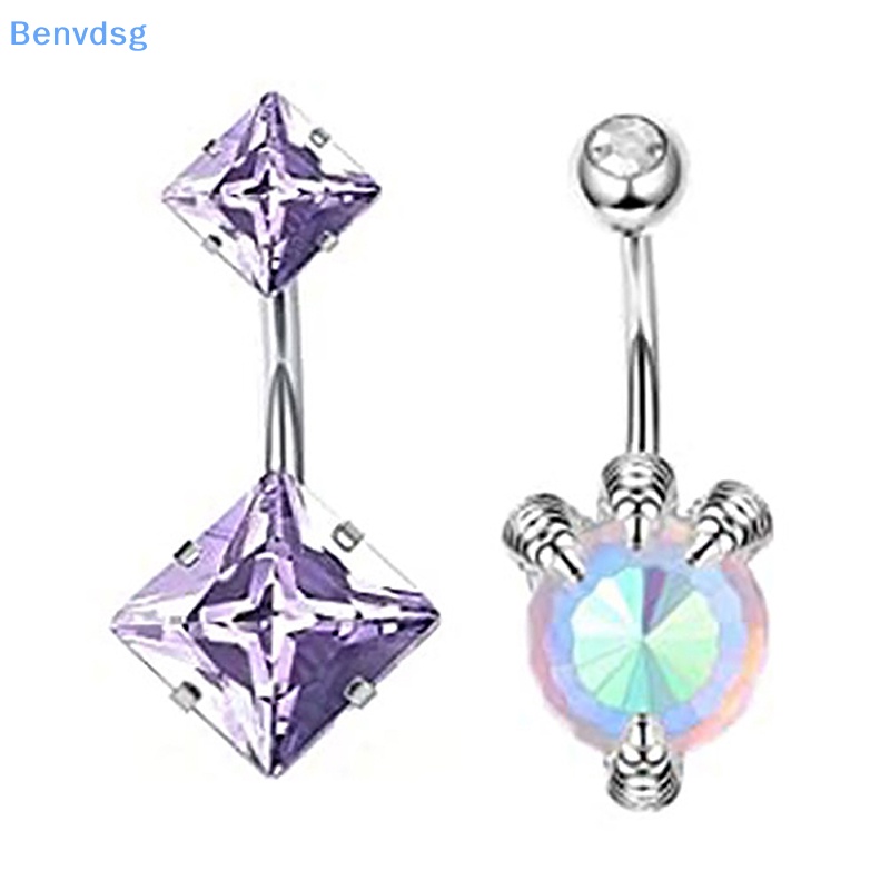 Khuyên Rốn Bằng Thép Không Gỉ Đính Đá Zircon Hình Trái Tim Thời Trang Gợi Cảm Cho Nữ