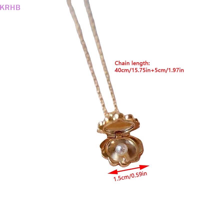 Vòng Cổ Choker Mạ Vàng Đính Vỏ Sò Ngọc Trai Thời Trang Mới