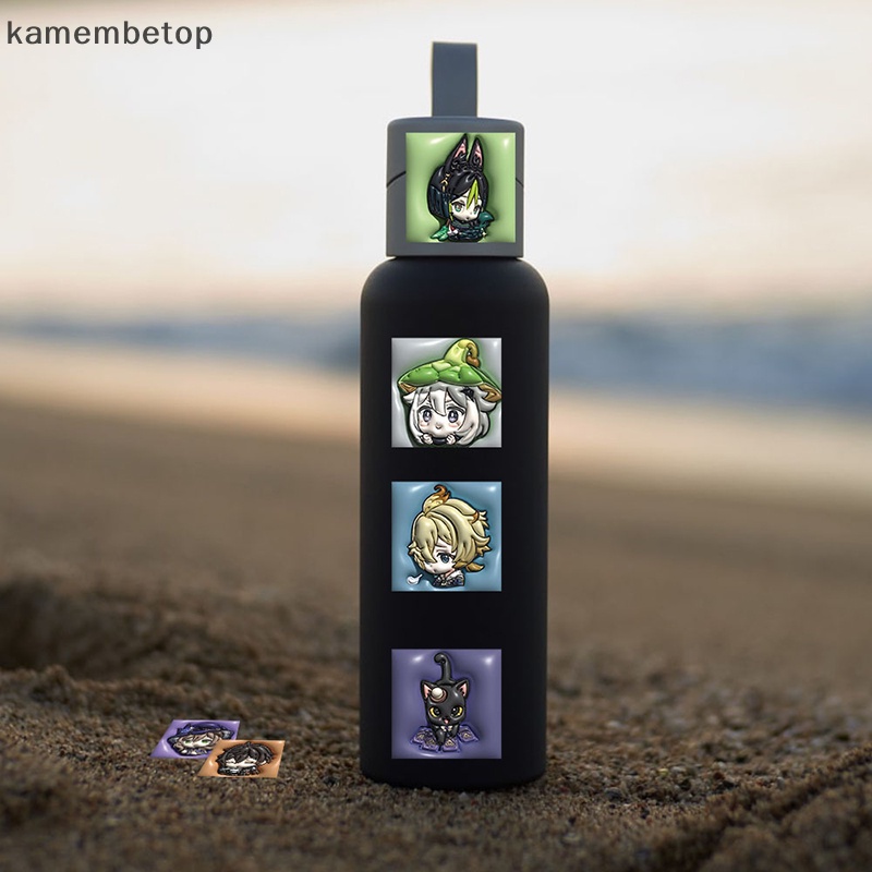 Bộ 62 Miếng Dán 3D Expand Genshin Va Chạm Cho Laptop Ghi Ta Ván Trượt