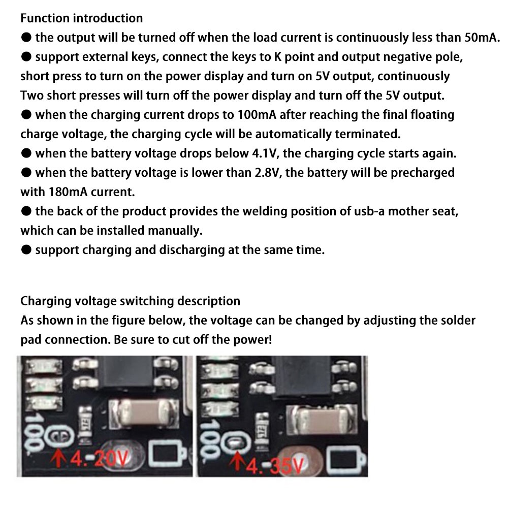 RIRIHI Mô Đun Sạc Pin Lithium Tăng Áp USB Type-C 5V 2A Màn Hình LED Hiển Thị