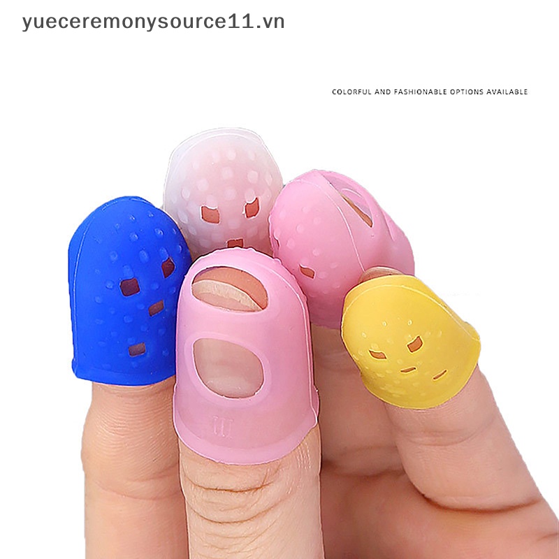 Bộ 5 Miếng Silicone Bảo Vệ Ngón Tay Khi Chơi Đàn Guitar / Ukulele