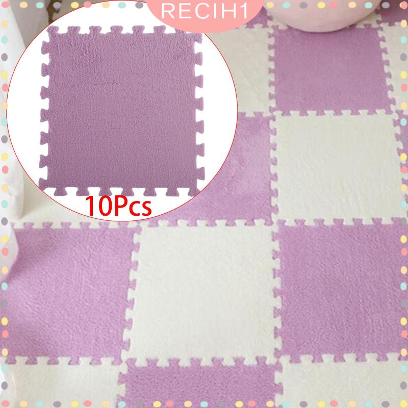 Set 10 Tấm Thảm Xốp Lót Sàn Mềm Mại Chống Trượt Tiện Dụng Cho Nông Trại / Nhà Cửa