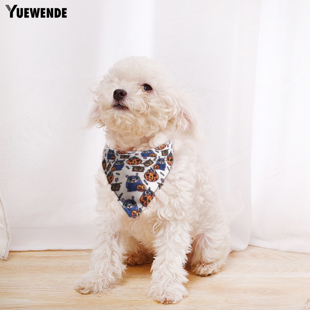 Yq.e Yếm Họa Tiết Bộ Xương Dơi Bí Ngô Có Thể Điều Chỉnh Cho Thú Cưng Chó Mèo Có Chuông Trang Trí Halloween