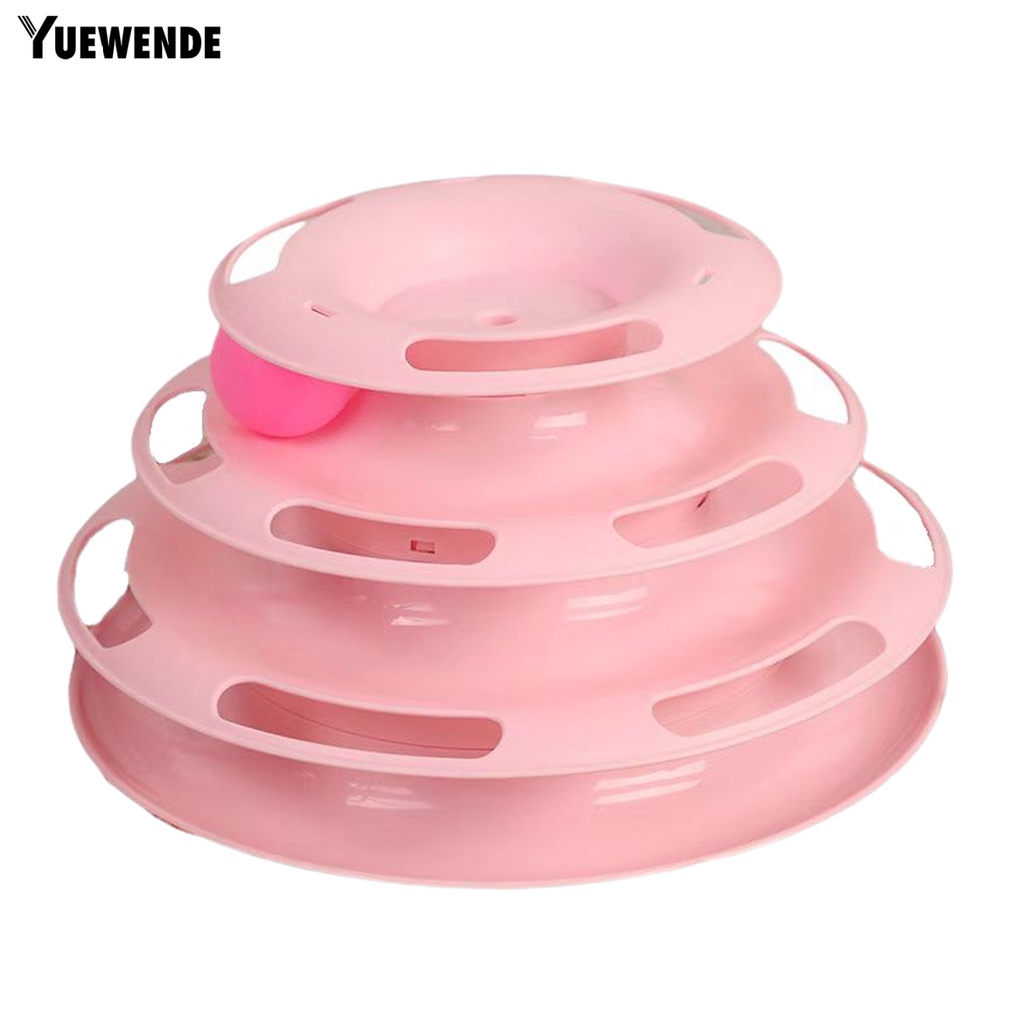 Đồ Chơi Đĩa Sáng Tạo Tích Hợp Bóng Cào Móng Chống Cắn Giảm Căng Thẳng Cho Mèo Cưng