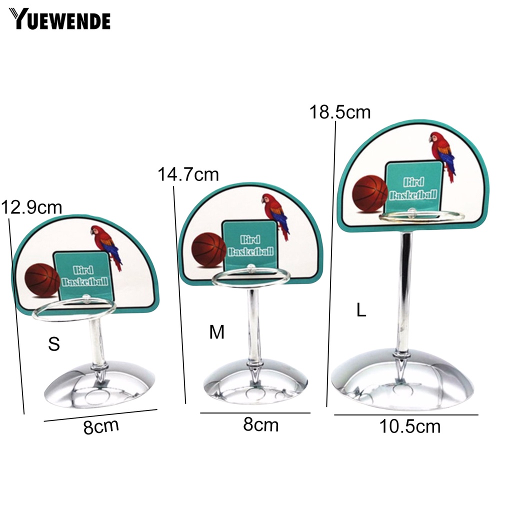 1 Bộ Đồ Chơi Bóng Rổ Đế Tròn Có Chuông Cho Chim Vẹt