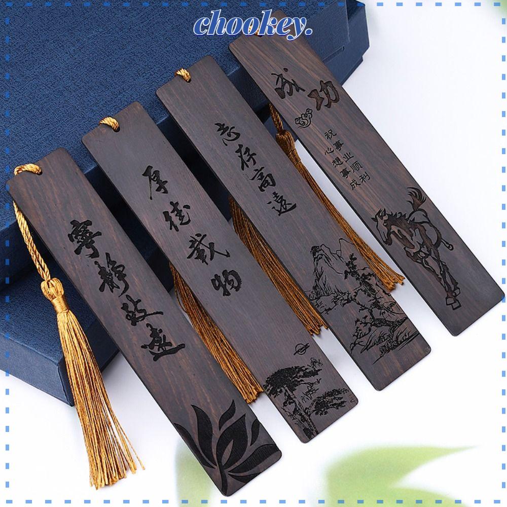 CHOOKEY Thẻ Đánh Dấu Trang Sách Phong Cách Trung Hoa Cổ Điển