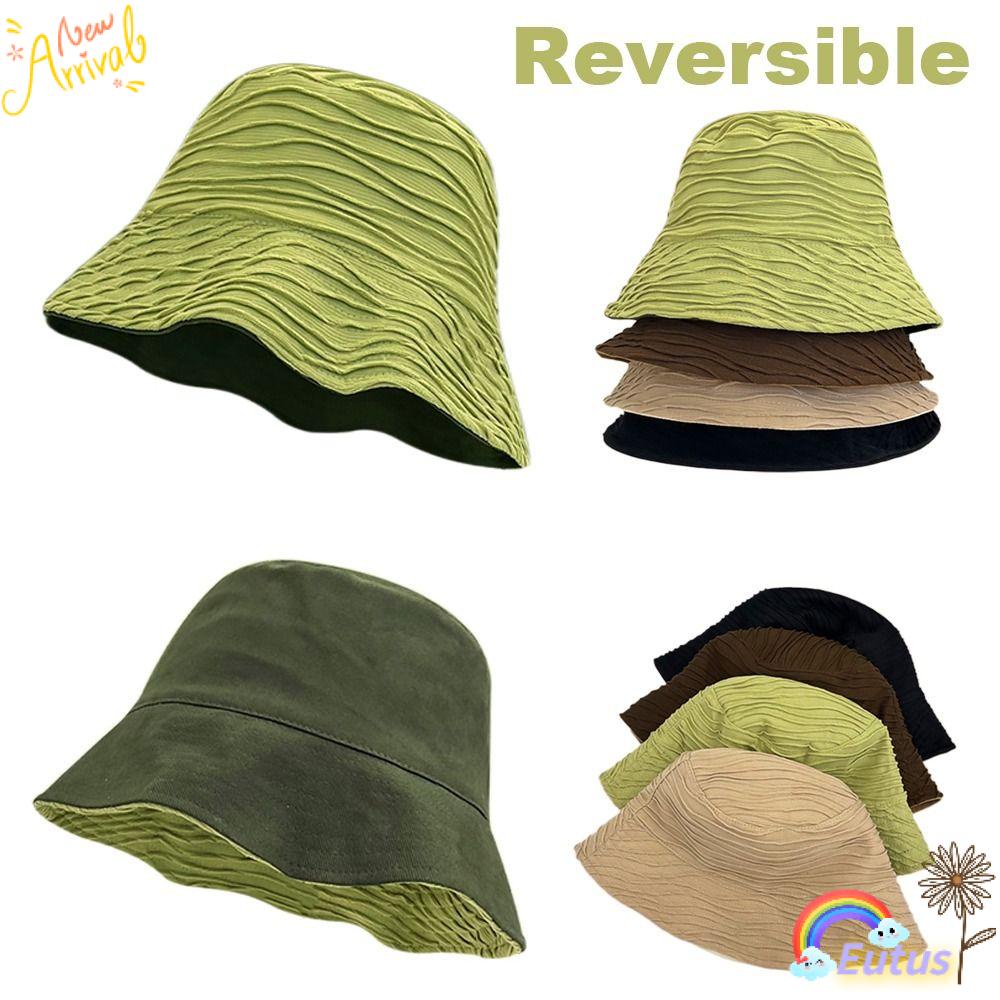 Mũ Bucket Hai Mặt Chống Tia UV Phong Cách Hawaii Thời Trang Đi Biển Mùa Hè