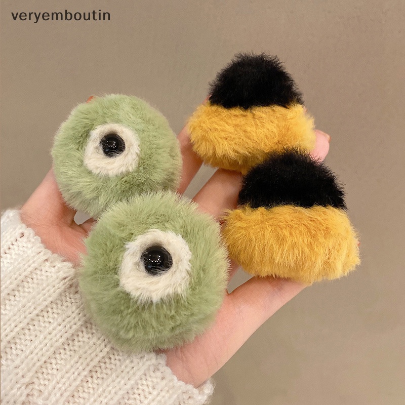 1 Kẹp Tóc Hình Tai Mèo Bằng Lông Nhung Mềm Mại Dễ Thương Dành Cho Bé Gái