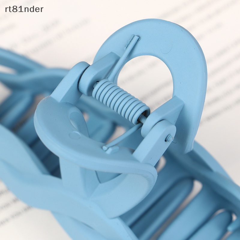 Set 8 Kẹp Tóc Càng Cua Màu Trơn Thời Trang Cho Nữ