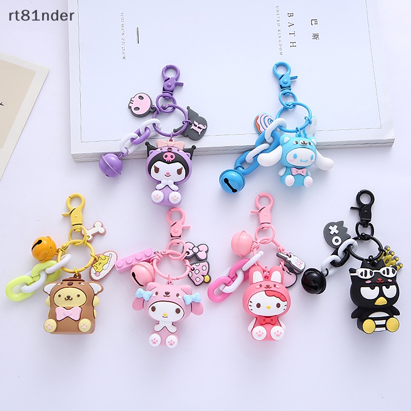 Rt Móc Khóa Hình Búp Bê Hoạt Hình Sanrio Cinnamon Melody Dễ Thương Trang Trí Túi Xách / Ô Tô