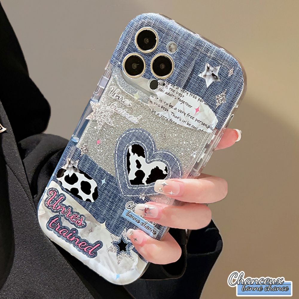 Ốp Điện Thoại TPU Mềm Chống Sốc Bảo Vệ Toàn Diện Phối Kim Tuyến Thời Trang Cho IPhone 11 14 13 12 Pro Max