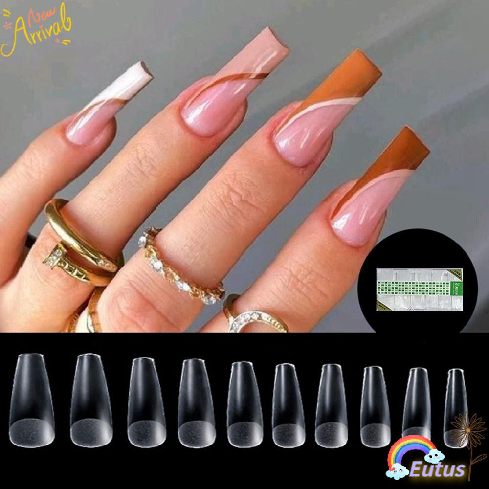 Bộ 500 Móng Tay Giả 10 Kiểu Dùng Nối Dài Tiện Dụng