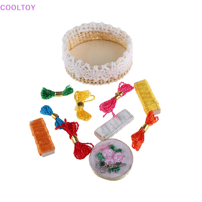 Cooltoy Bộ Dụng Cụ Thêu Thủ Công mini Tỉ Lệ 1: 12 Trang Trí Nhà Búp Bê