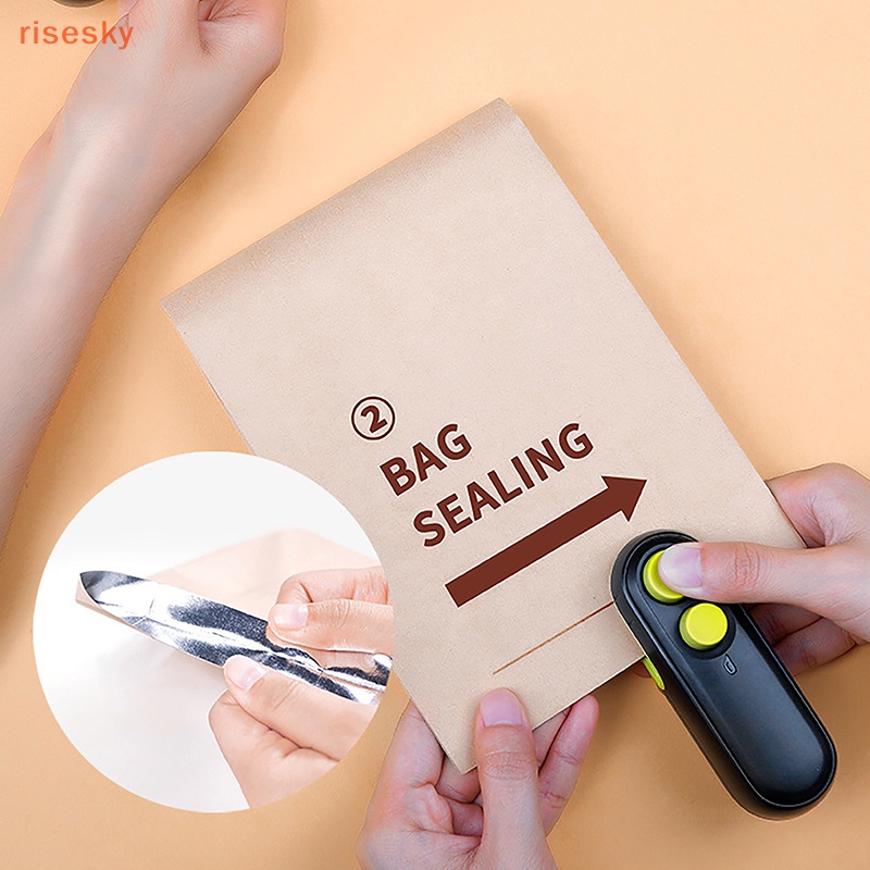 Túi Nhiệt Mini Có Thể Sạc Lại Kèm Dao Cắt Tiện Dụng Cho Chips [Erisesky]