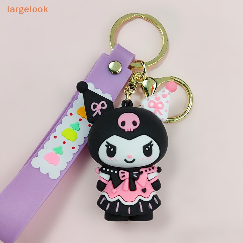SANRIO Móc Khóa Silicon Hình Nhân Vật Anime Kuromi Dễ Thương