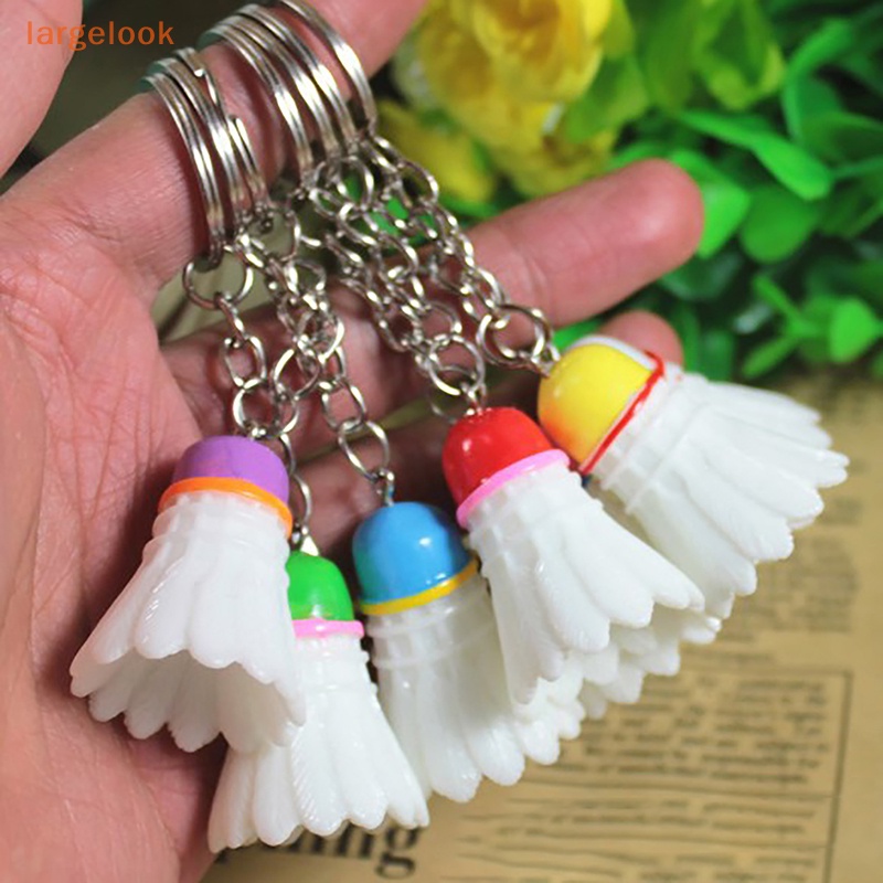 Móc Khóa Quả Cầu Lông Mini Bằng Nhựa PVC Dễ Thương Giá Đỡ