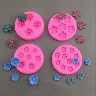 Khuôn Silicone Làm Bánh Hình Hoa Đào Xinh Xắn