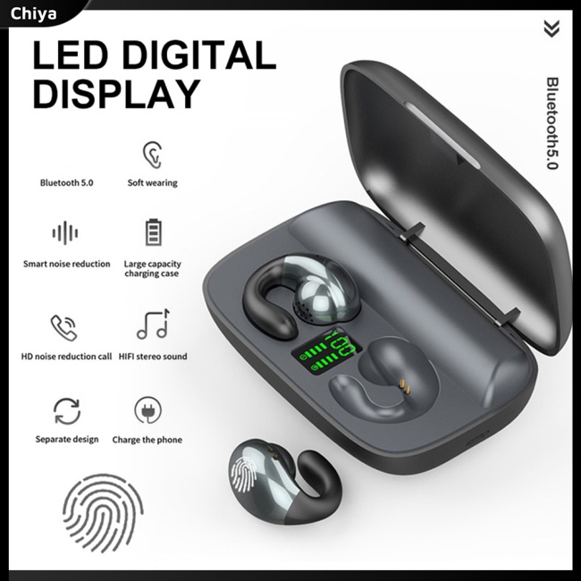 Tai nghe không dây S19 Tws Dạng Kẹp Vành Tai Có Thể Điều Chỉnh Âm Thanh Bass Hi-fi