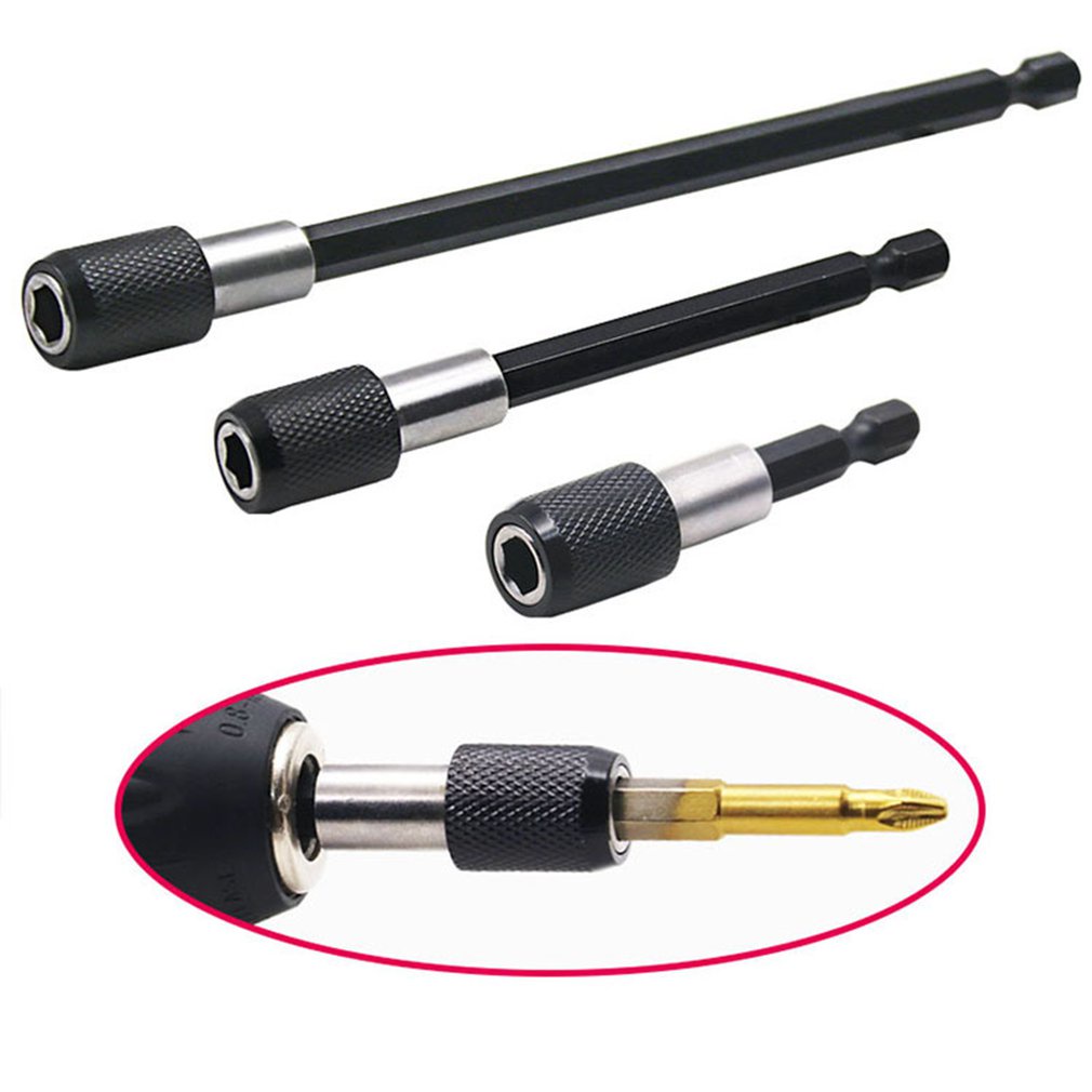=Christmas=3Pcs Hex Shank Screwdriver Bit Holder Extension Bar Drill Socket Adapter