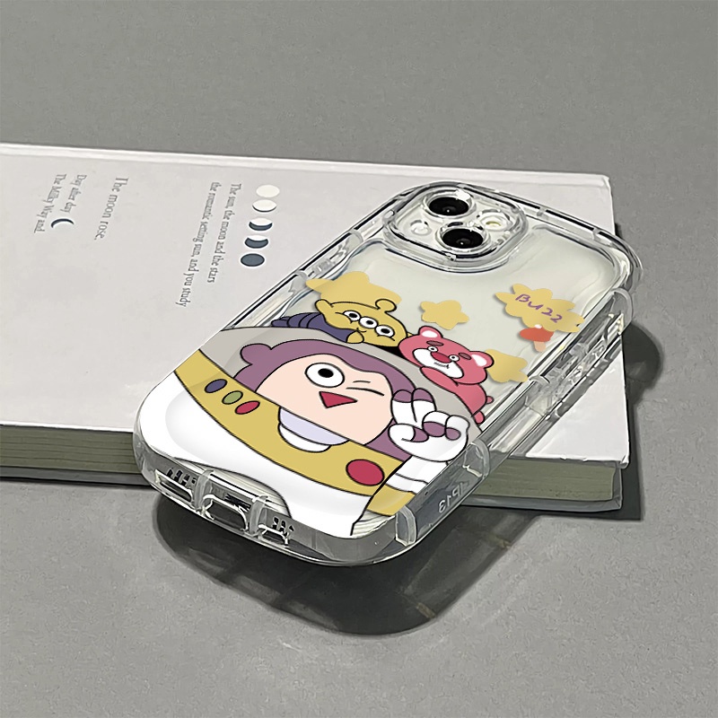 Ốp Điện Thoại Silicon Trong Suốt Họa Tiết Hoạt Hình Dễ Thương Chống Sốc Cho IPhone 14 13 12 11 Pro Max 7 + 8 Plus XS X XR